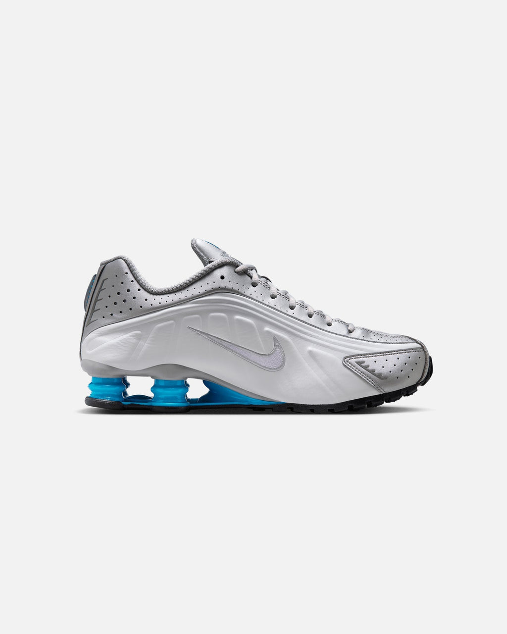 Nike Shox R4 Metallic Silver/Blue