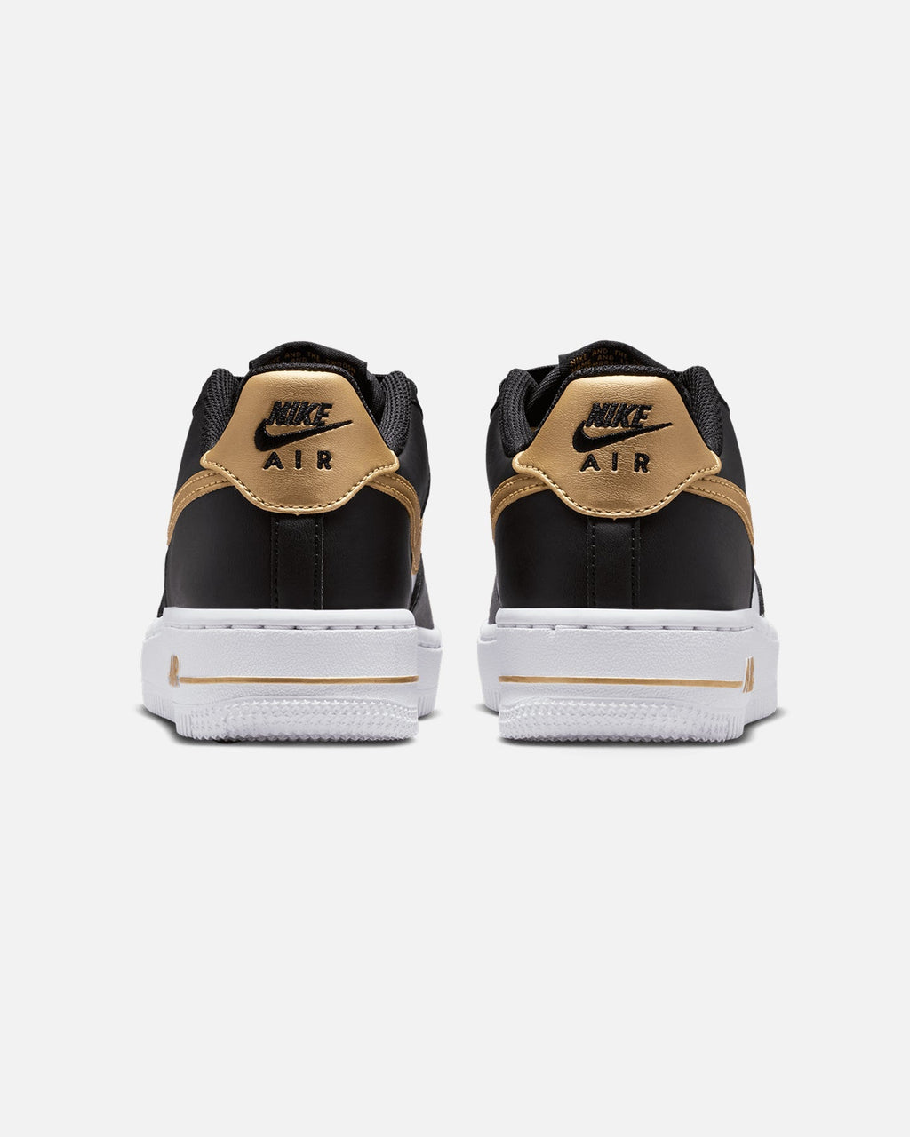 Nike Kids' Air Force 1 (GS) Black/Metallic Gold