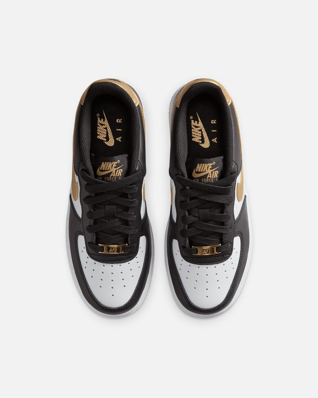 Nike Kids' Air Force 1 (GS) Black/Metallic Gold