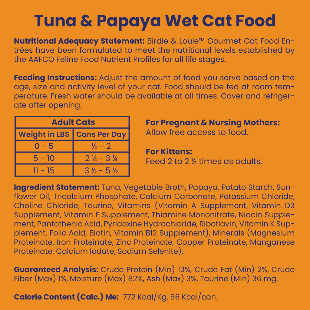 Tuna & Papaya 12pk Wet Cat Food
