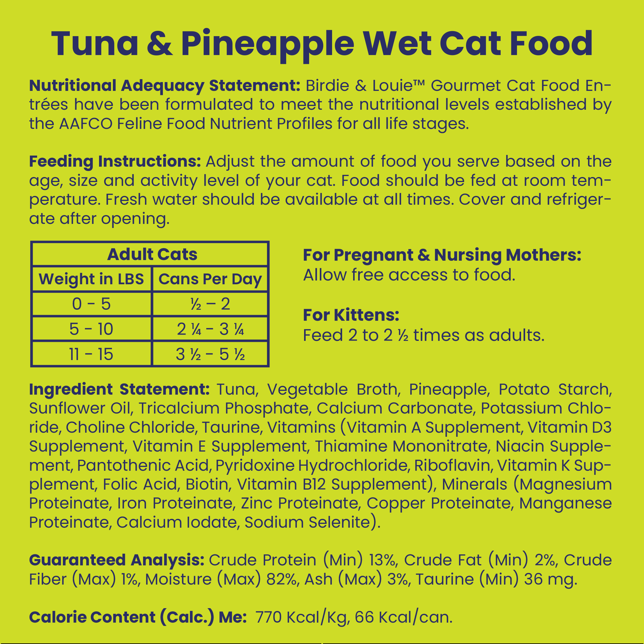 Tuna & Pineapple 12pk Wet Cat Food