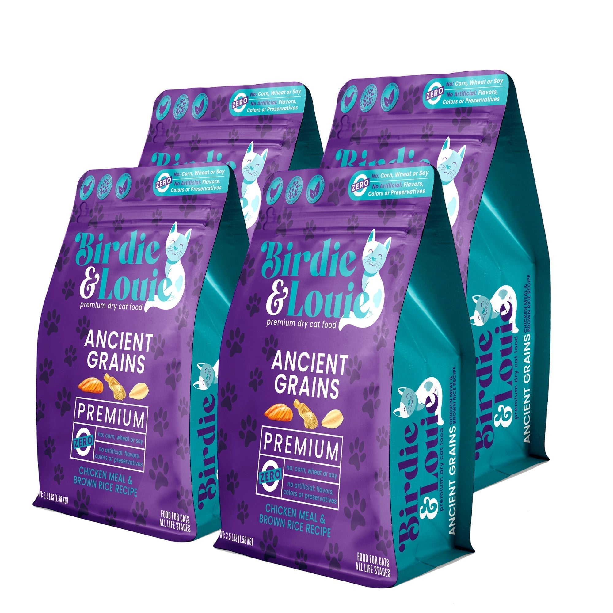 3.5lb Chicken Meal & Brown Rice Recipe Dry Cat Food
